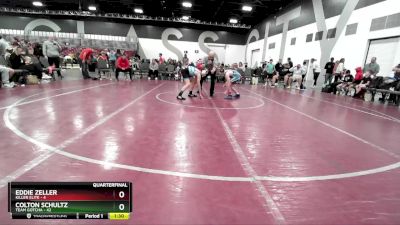 100 lbs Quarterfinals (8 Team) - Eddie Zeller, Killer Elite vs Colton Schultz, Team Gotcha