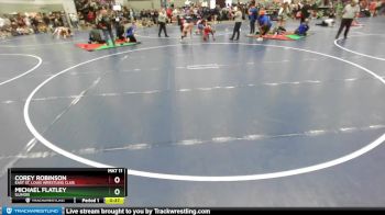 165 lbs Cons. Round 2 - Corey Robinson, East St. Louis Wrestling Club vs Michael Flatley, Illinois