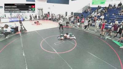 138 lbs Quarterfinal - Zaydin Stillwell, Poway vs Marco Costa, Costa Training Center