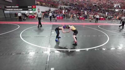 80 lbs Quarterfinal - Hawk Nolden, Pardeeville Boys Club Youth Wrestling vs Parker Hoagland, Crivitz