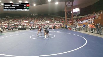 135 lbs Champ. Round 1 - Phoenix Probasco, Rose Hill HS vs Karli Sickels, Frontenac HS