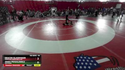 63 lbs Cons. Round 2 - Deacon Glassmaker, Princeton Wrestling Club vs Owen Prasalowicz, Wisconsin