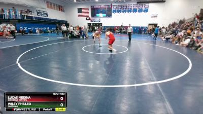 157 lbs 5th Place Match - Wiley Philleo, Shoshoni vs Lucas Medina, Cheyenne Central