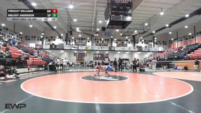 89 lbs 3rd Place - Presley Williams, Sperry HS Girls vs Melody Anderson, Sapulpa High School Girls