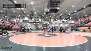 89 lbs 3rd Place - Presley Williams, Sperry HS Girls vs Melody Anderson, Sapulpa High School Girls