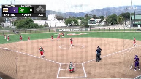 Replay: Williams College vs La Verne | Mar 31 @ 1 PM