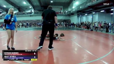 67-72 lbs Round 1 - Kymani Barnes, Eierman Elite Wrestling Club vs Ryitt Schell, Terminator Wrestling Academy