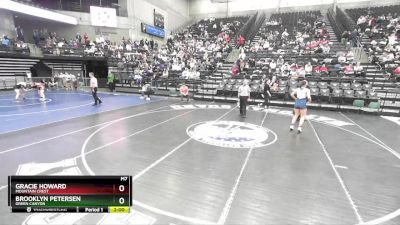 4A 170 lbs Champ. Round 1 - Gracie Howard, Mountain Crest vs Brooklyn Petersen, Green Canyon