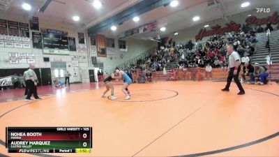 105 lbs Semifinal - Nohea Booth, Marina vs Audrey Marquez, Castro Valley