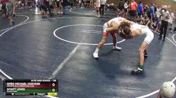 138 lbs Champ. Round 1 - Wyatt Lewis, Clovis High vs Ames-Michael Hoevker, Granite Hills Wrestling Club