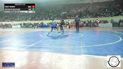 113 lbs Round Of 32 - Zoey Bornt, Newcastle Wrestling vs Brynlyn Sullivan, Bixby JH Girls