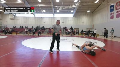 175 lbs Cons. Semi - Miguel Wenderoth Bachiller, Westtown School vs Blaise Bennett, Western Reserve Academy