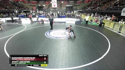 67 lbs Champ. Round 1 - Wyatt Lancaster, Bloodline Wrestling vs Alexander Marroquin, Coachella Valley Wrestling Club