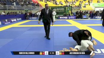 Alex Gonzaga Da Silva vs Fabio Do Valle Borges 2025 Brasileiro Jiu-Jitsu IBJJF
