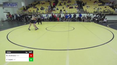 110 lbs Rr Rnd 1 - Milla Andrews, Fayetteville Girls HS vs Jocelyn Lopez, Jay High School