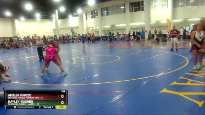 145 lbs Quarters & Wb (16 Team) - Hayley Rusher, Nebraska Widow Makers vs Amelia Parizo, Charlies Angels Florida Pink