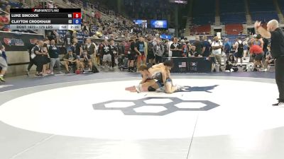 175 lbs Cons. Sub-rd Of 64 - Luke Sincock, Washington vs Clayton Crookham, Kansas