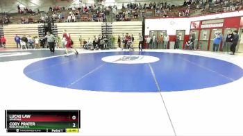 113 lbs Champ. Round 2 - Lucas Law, Spartans vs Cody Prater, Noblesville H.S.