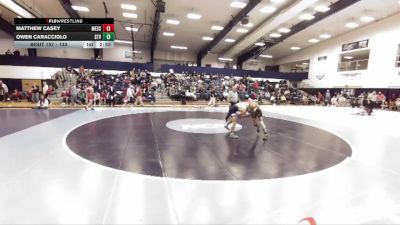 133 lbs Cons. Round 1 - Matthew Casey, Messiah vs Owen Caracciolo, Saint Vincent