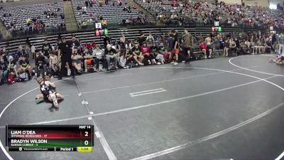 95 lbs Quarterfinals (8 Team) - Bradyn Wilson, Kansas Cobras vs Liam O`Dea, Wyoming Renegades