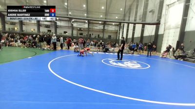 U14 FK - 92 lbs Cons. Semis - Joshua Eller, Team Aggression Wrestling Club vs Andre Martinez, Sua Sponte Wrestling Club