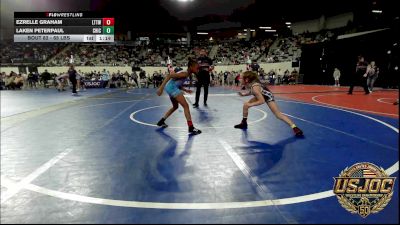 65 lbs Semifinal - Ezrelle Graham, L-Town Titans vs Laken Peterpaul, Chickasha Youth Wrestling