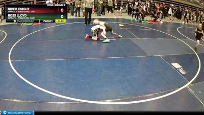 74 lbs Cons. Round 3 - River Knight, Wasatch Wrestling Club vs Ross Lloyd, Wasatch Wrestling Club