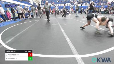 73 lbs Consi Of 8 #2 - Gage McElfresh, Shelton Wrestling Academy vs Maddox Golden, Team Nomad