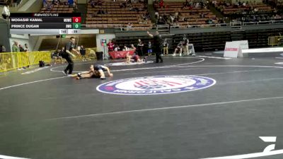 Novice Boys - 74 lbs 5th Place Match - Prince Dugan, Driller Wrestling Club vs Modasir Kamal, Mad Dawg Wrestling Club