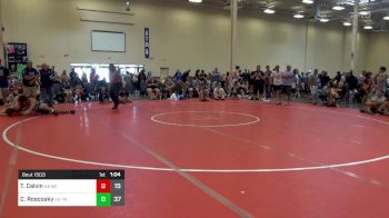 195 lbs Quarterfinal - Teague Calvin, HS Bad Karma vs Cooper Roscosky, HS TNWC Red