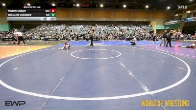 55 lbs Semifinal - Major Greer, Siouxland Wrestling Academy vs Joaquin Vasquez, Steel City Reloaded