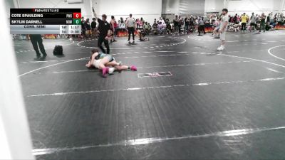 130 lbs Cons. Semi - Cote Spaulding, Patriots Wrestling Club-Dothan vs Skylin Darnell, NoWorries