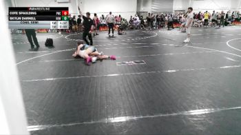 130 lbs Cons. Semi - Cote Spaulding, Patriots Wrestling Club-Dothan vs Skylin Darnell, NoWorries