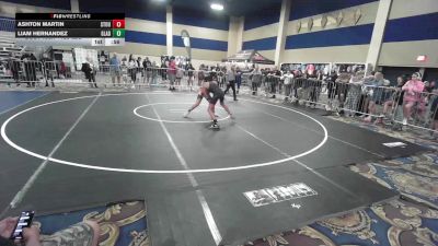 123 lbs Consi Of 8 #1 - Ashton Martin, Stout Wr Ac vs Liam Hernandez, Gladiator WC