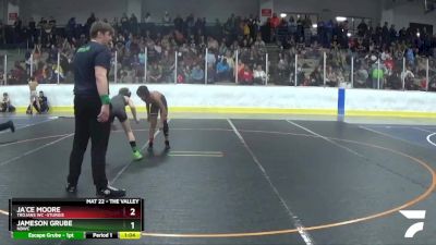 90 lbs Cons. Round 3 - Ja`ce Moore, Trojans WC -Sturgis vs Jameson Grube, NBWC