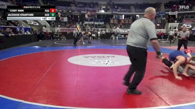 6A 190 lbs Semifinal - Cody Kirk, Pike Road School vs Jackson Stanford, Gardendale Hs