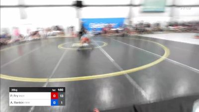 36 kg Quarterfinal - Piper Fry, Michigan Rev Girls Blue vs Addison Rankin, Team VA