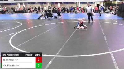 5th - 6th grade - 86 3rd Place Match - Gable Riniker, Immortal Athletics WC vs Abel Fisher, Sebolt Wrestling Academy