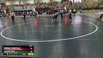 135 lbs Cons. Round 1 - Charlie Turbyville, Clinton Dragon Youth Wrestling vs Hunter Holt, Warren County Pioneers