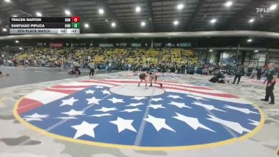 95 lbs 5th Place Match - Santiago Piplica, Riverton USA Wrestling vs Tracen Barton, Riverton USA Wrestling
