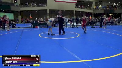 150 lbs Cons. Round 2 - AZaan Shannon, OK vs Joshua Kerr, KS