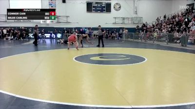 132 lbs Cons. Round 1 - Connor Cain, Oregon City vs Miles Cabling, West Salem