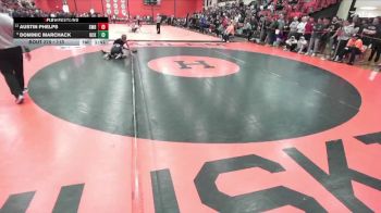113 lbs Champ. Round 2 - Dominic Marchack, Columbia (HICKMAN) (MO) vs Austin Phelps, SCHAUMBURG (HS)
