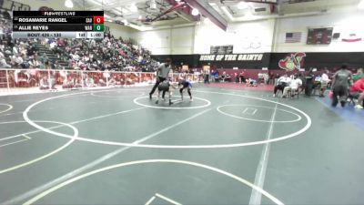130 lbs Cons. Round 2 - Rosamarie Rangel, Santa Ana Valley vs Allie Reyes, Warren