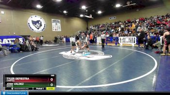 145 lbs Cons. Round 2 - Tyler Defiestra, Cerritos vs Josh Valdez, Servite