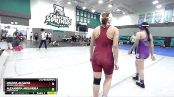 131 lbs Champ. Round 2 - Joanna Alcazar, Wilson Long Beach vs Alexandra Argumosa, Santiago GG