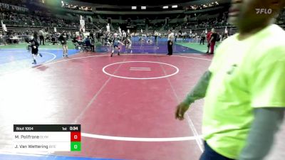 80 lbs Round Of 32 - Mason Polifrone, Olympic vs Jake Van Wettering, Bitetto Trained Wrestling