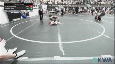 112 lbs Semifinal - Ryder Carver, Red Ryder Wrestling Club vs Adrian Diaz, OKC Saints Wrestling