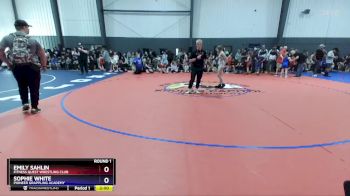 93-99 lbs Round 1 - Emily Sahlin, Fitness Quest Wrestling Club vs Sophie White, Pioneer Grappling Academy