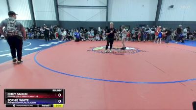 93-99 lbs Round 1 - Emily Sahlin, Fitness Quest Wrestling Club vs Sophie White, Pioneer Grappling Academy